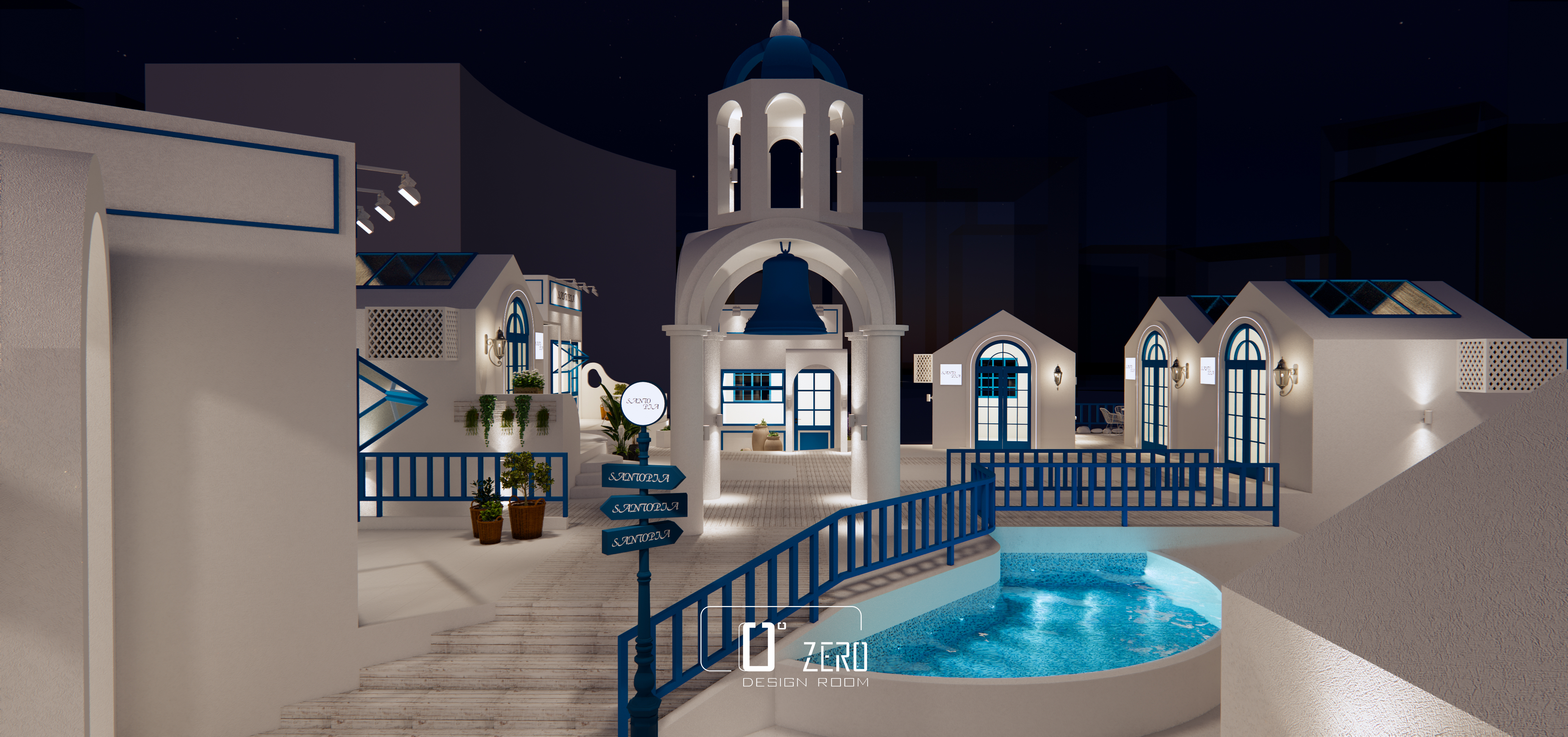 圣托里尼乌托邦理念的假日城市丨中国深圳丨Zero Desing Room-28