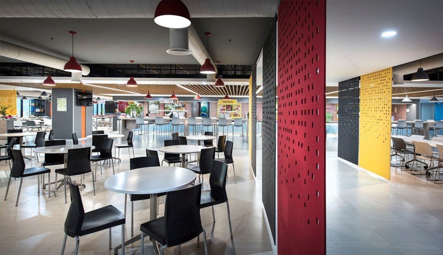 Renault Nissan 办公室彩色金属吊灯设计-12