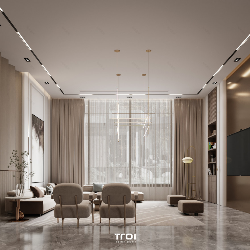家庭大厅丨Troi Design Studio-10