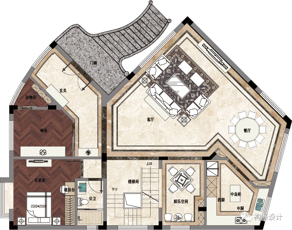 融合古典与现代的别墅设计-13