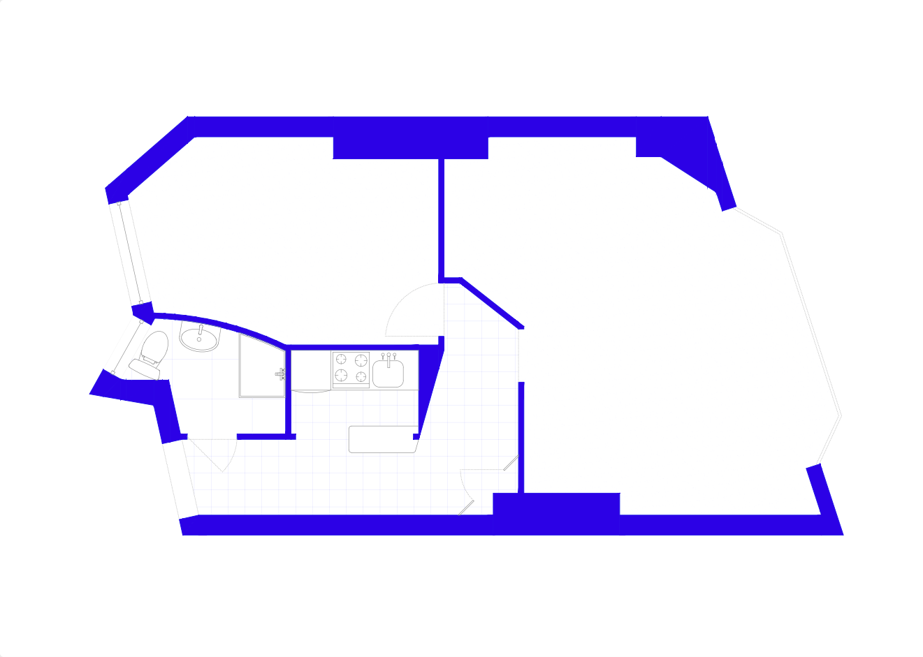 巴黎特内斯区50平米精致公寓设计丨法国巴黎丨Bän Architecture-22