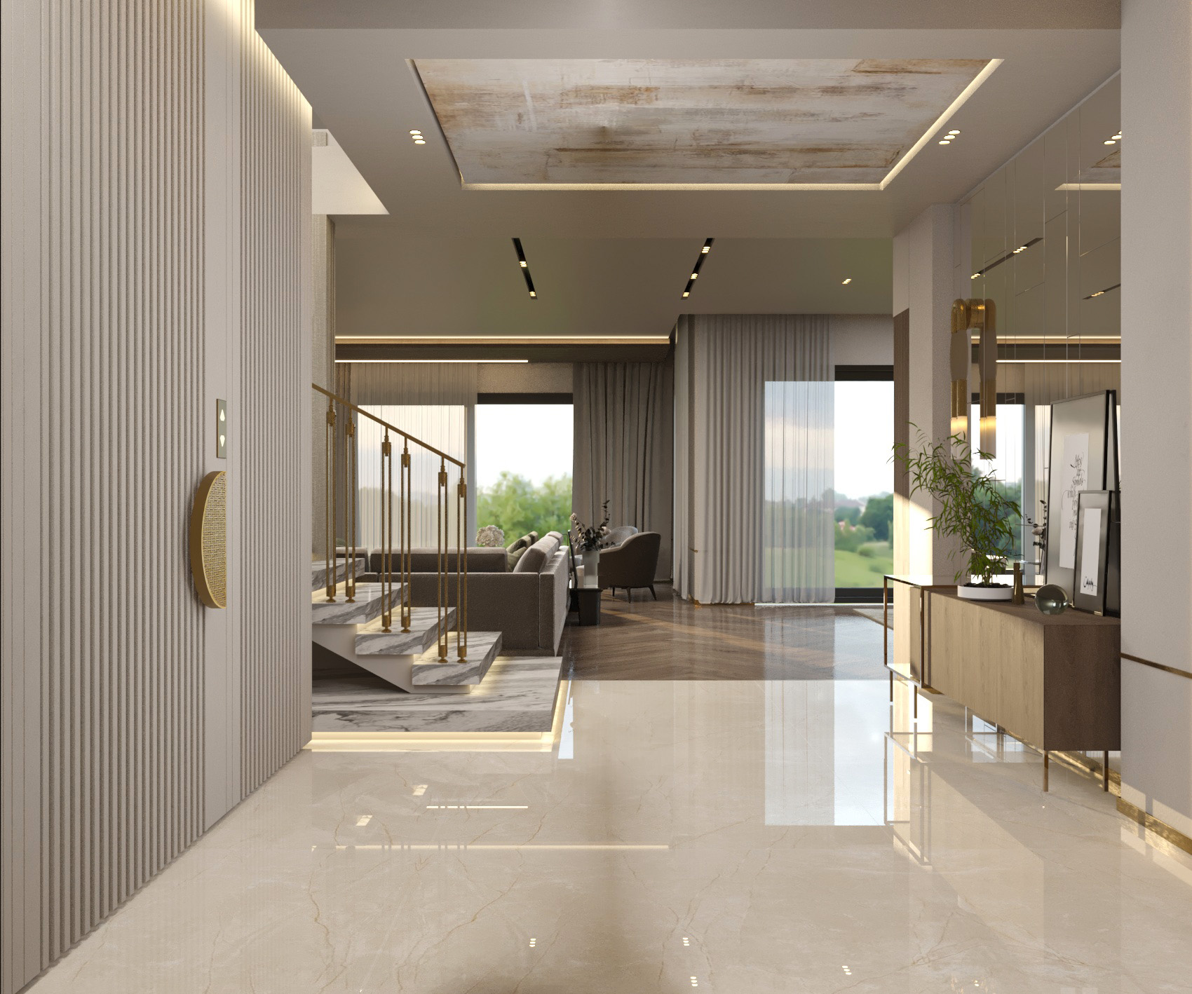 Palm Hills - Golf Extension - Ground Floor - 3D Renders-1