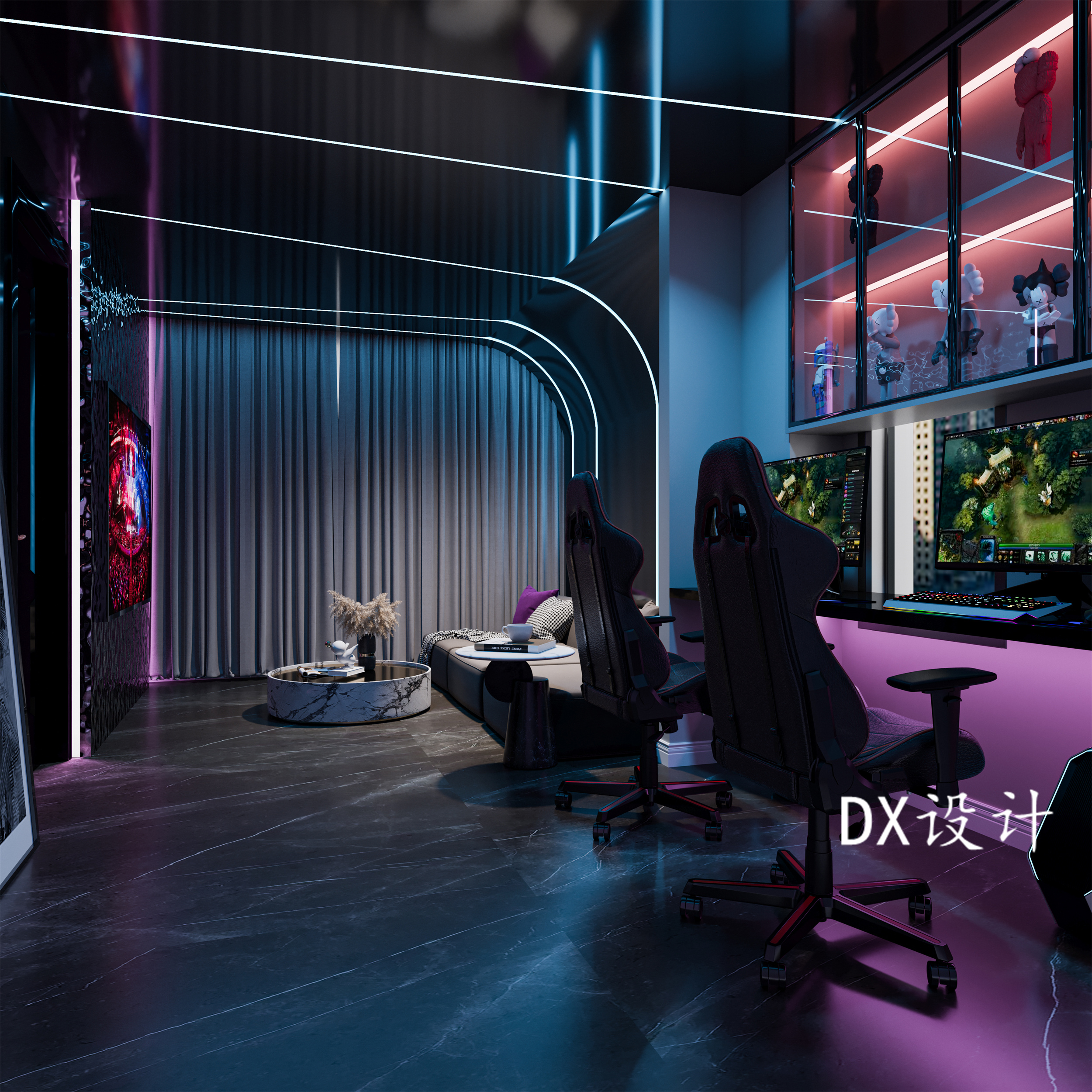 法式轻奢平层设计丨原创作品-11