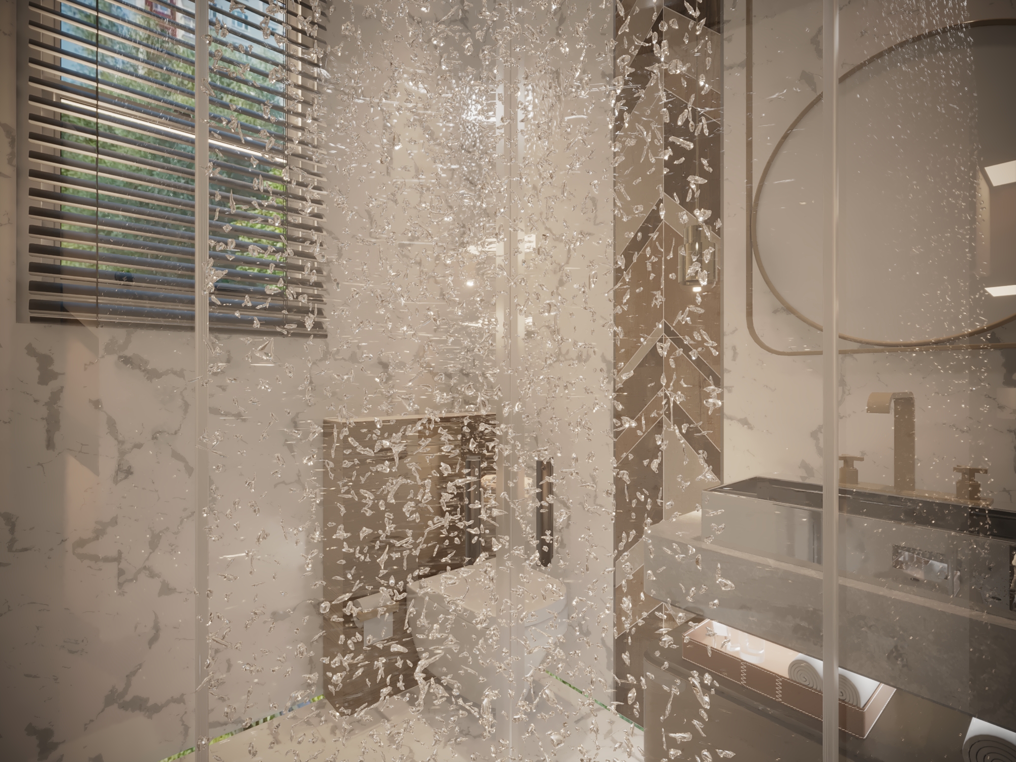 Boy Bed Room and Bath Room Villa Modern-10