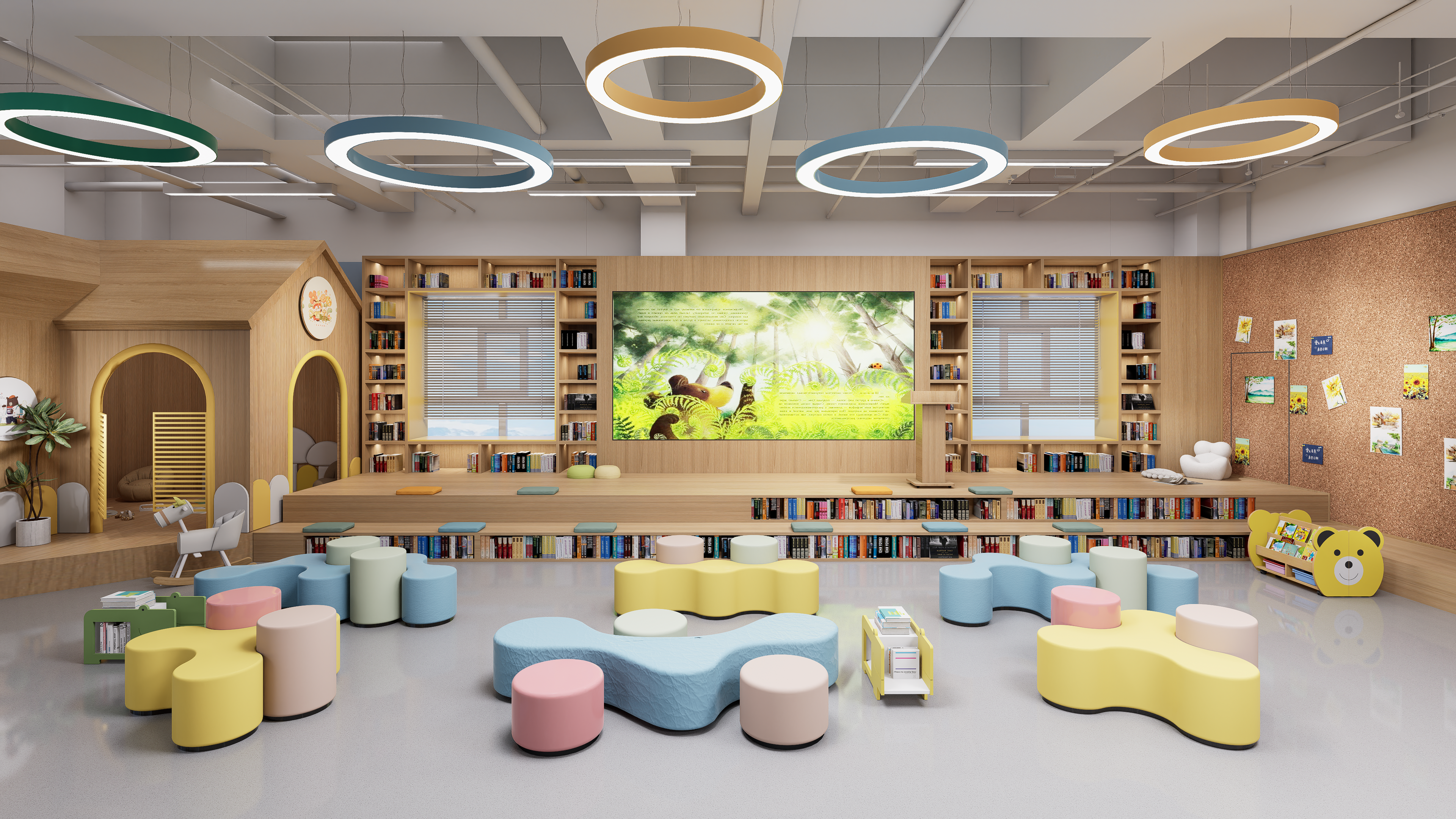 多功能儿童阅览室-1