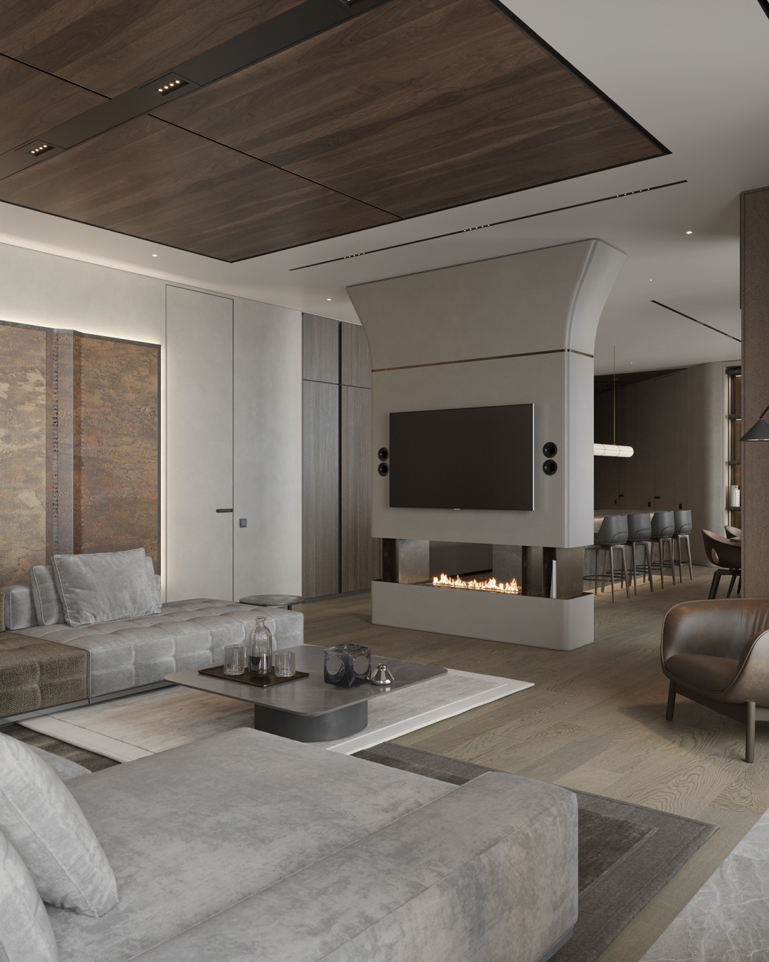 低调奢华的顶层公寓设计丨Diana Stoieva-4