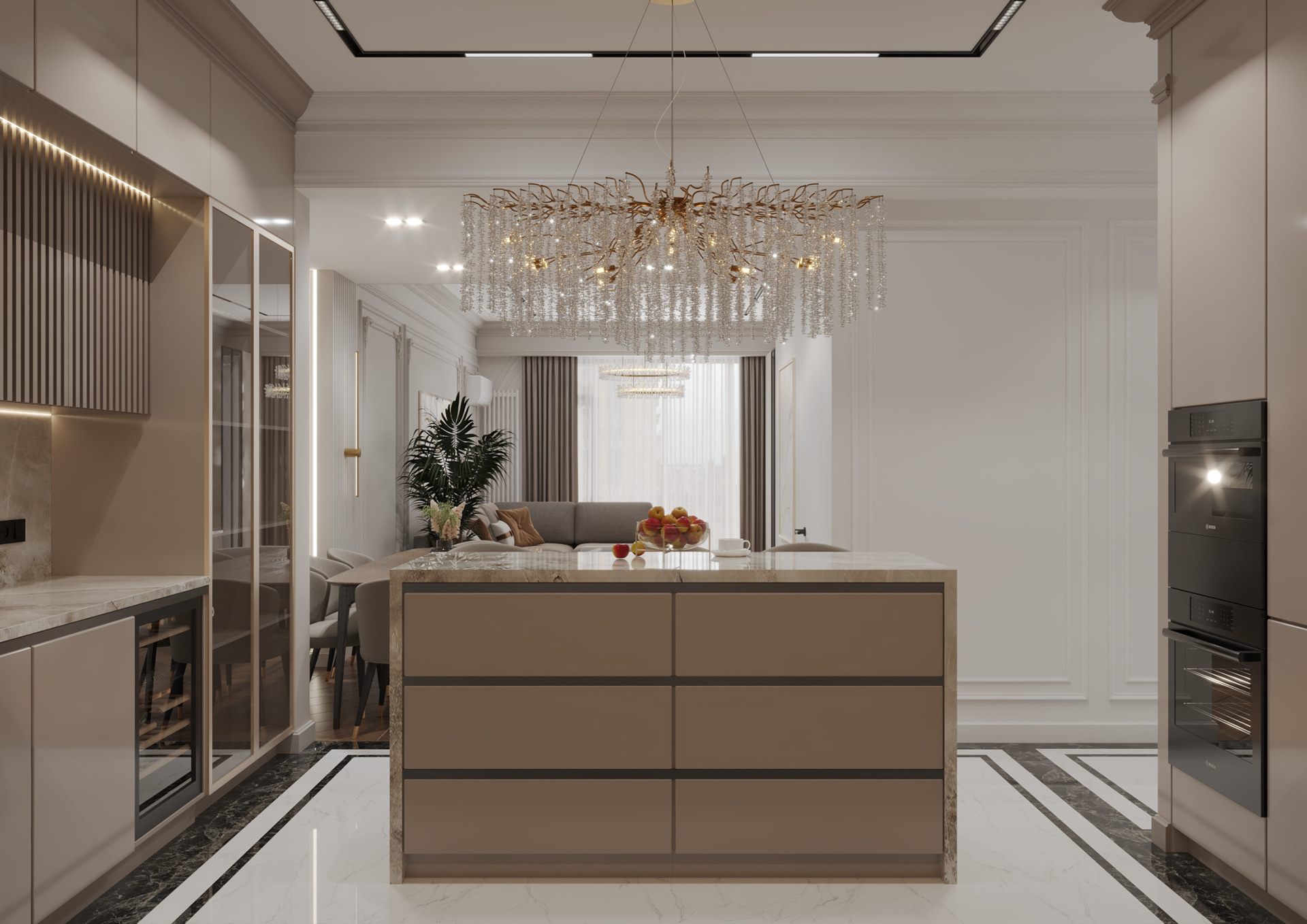 Neoclassic apartment design-17