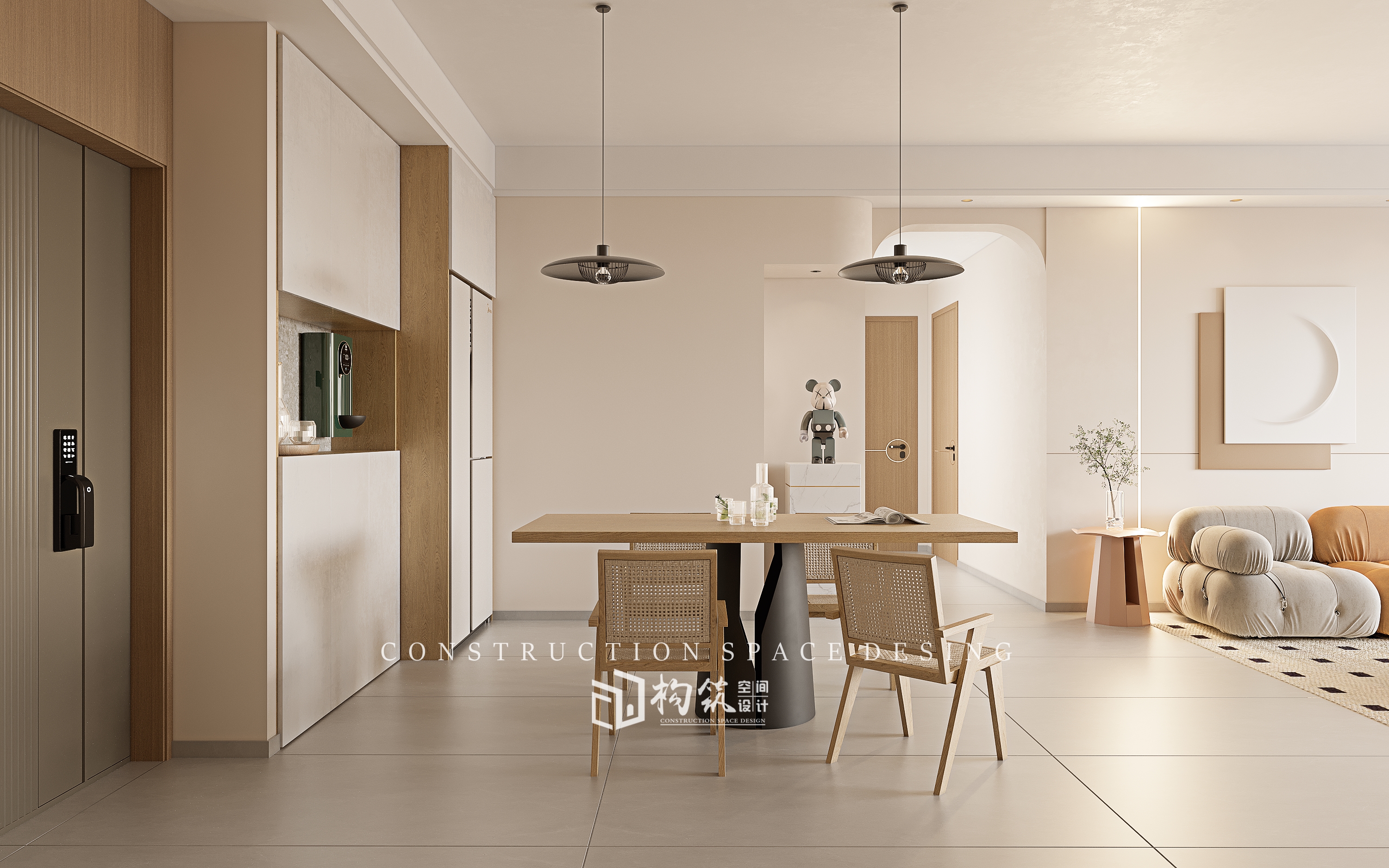 东方帝景奶油风室内设计-7