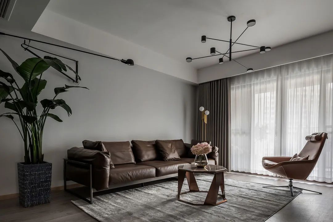 咸阳 123㎡二手房改造,高级黑电视墙设计惊艳翻倍!-13