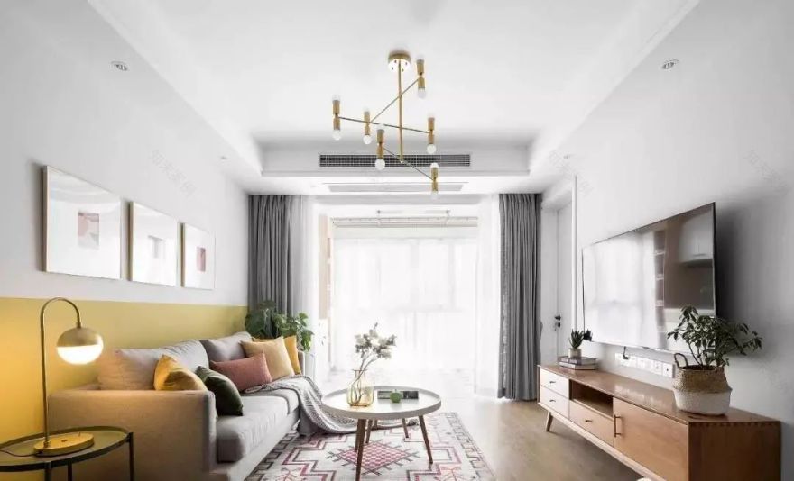 春日北欧风,100㎡糖系 3 室 2 厅的惬意生活-2