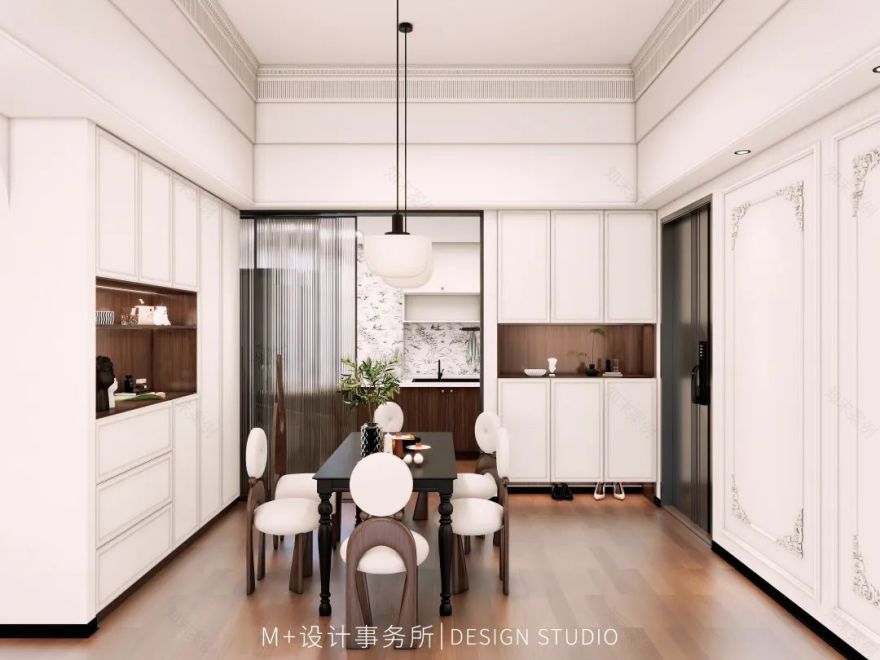 128㎡法式复古风丨中国长沙丨长沙美加空间创意设计事务所-34