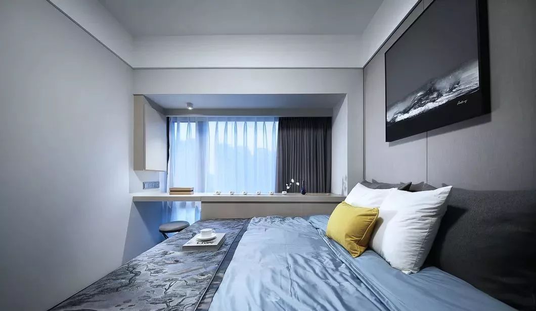 84㎡新中式之家 | 灰色禅意，宽敞明亮-12