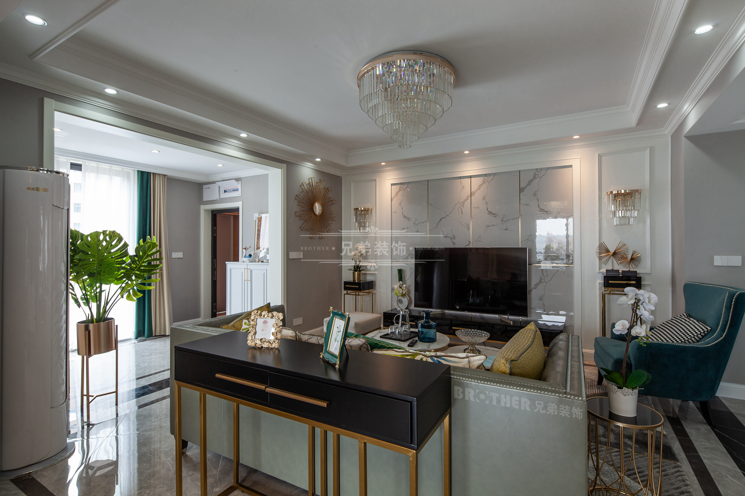 重庆恋湖学郡 125㎡现代轻奢风装修设计实景鉴赏-17