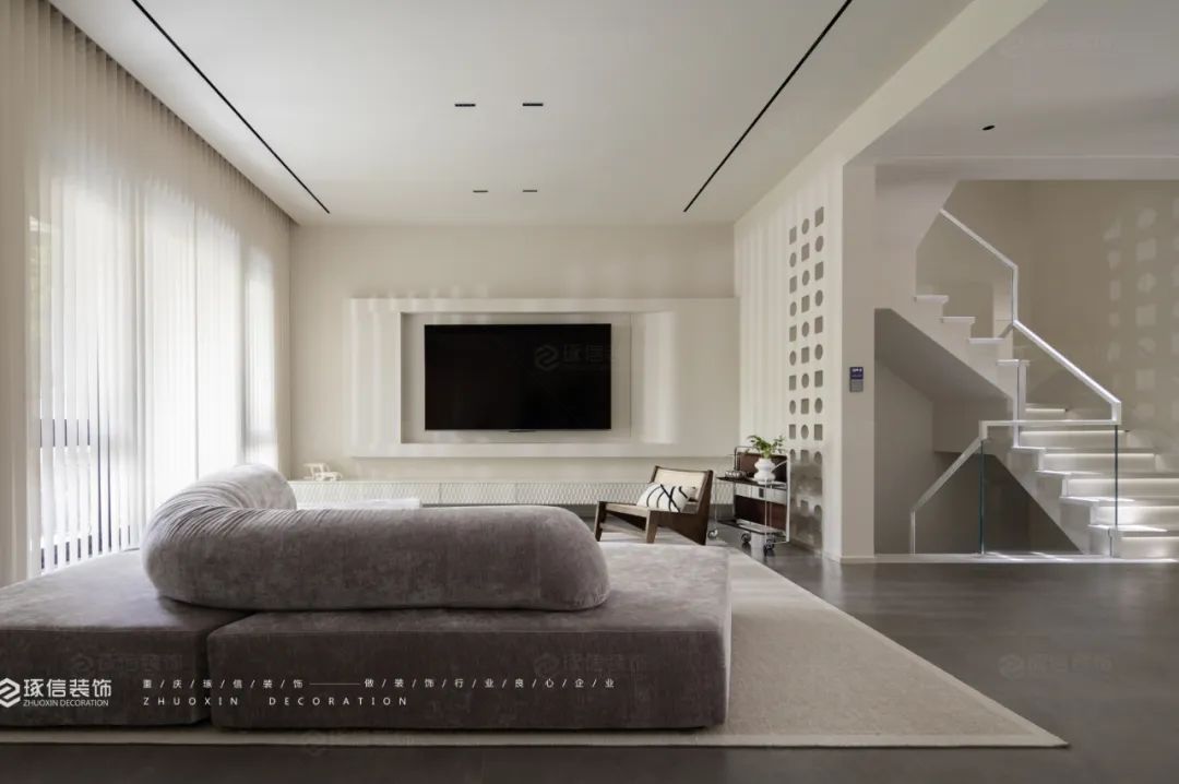 湖山壹号法式混搭别墅设计丨中国重庆丨琢信装饰-15