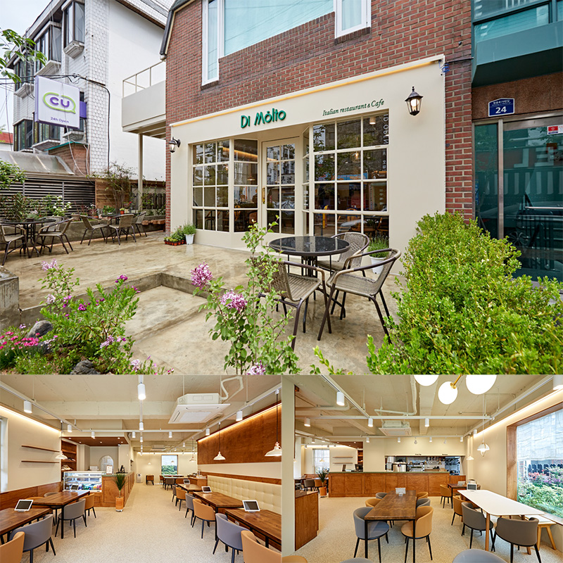 简约意大利餐厅设计 展现白色木调氛围美-1