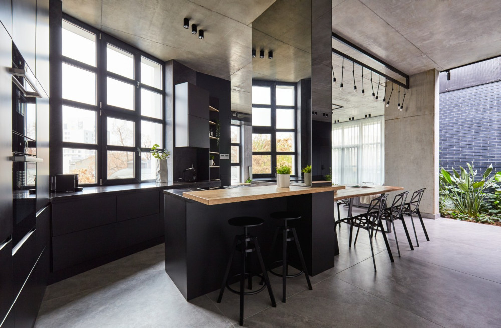 罗马尼亚顶层公寓工业风格设计案例-47