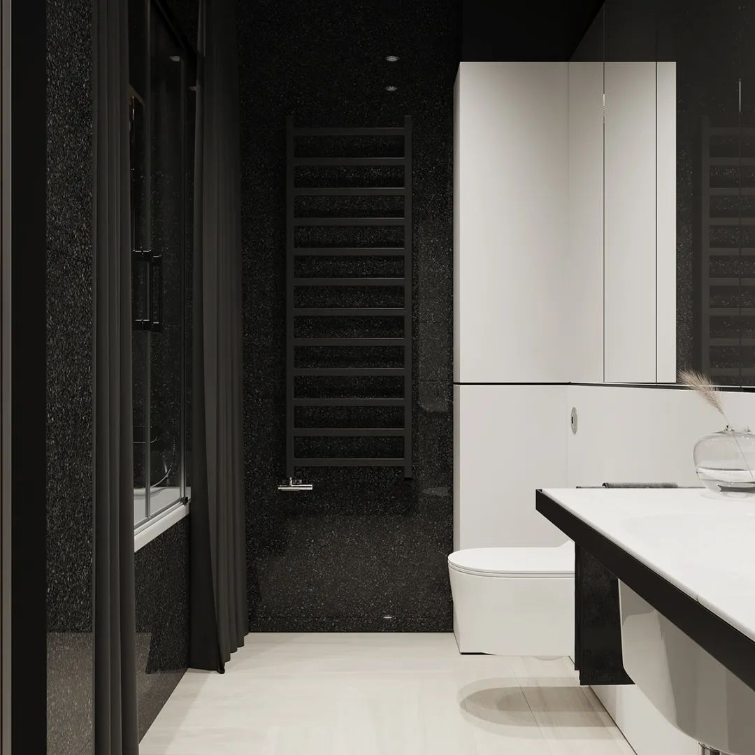 现代黑白色调 loft 公寓丨白俄罗斯明斯克丨Andrew & Darya Zhlobich-19