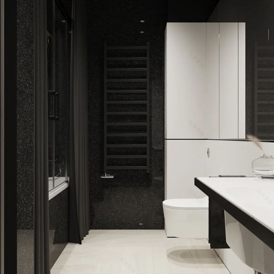 现代黑白色调 loft 公寓丨白俄罗斯明斯克丨Andrew & Darya Zhlobich-19