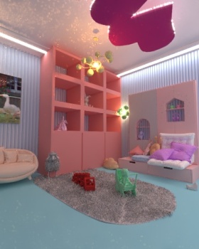 Baby Girl Room By 3dMax