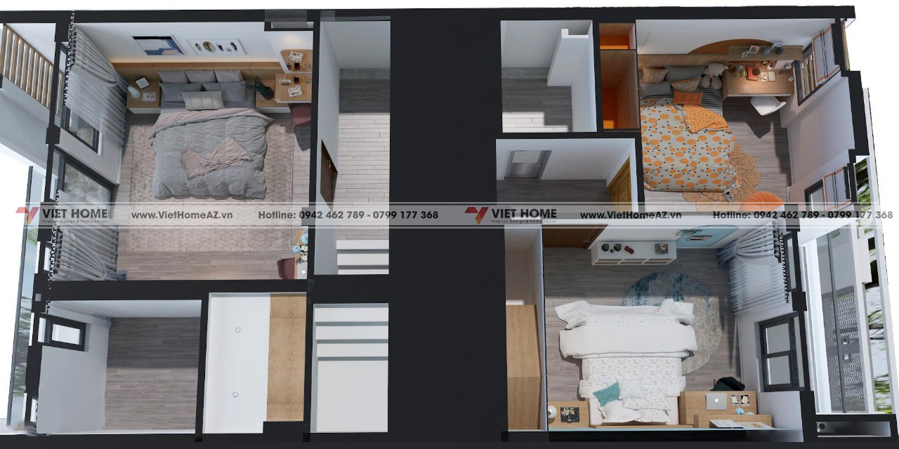 隆安美丽房屋设计丨Kiến Trúc – Nội Thất VietHome-10