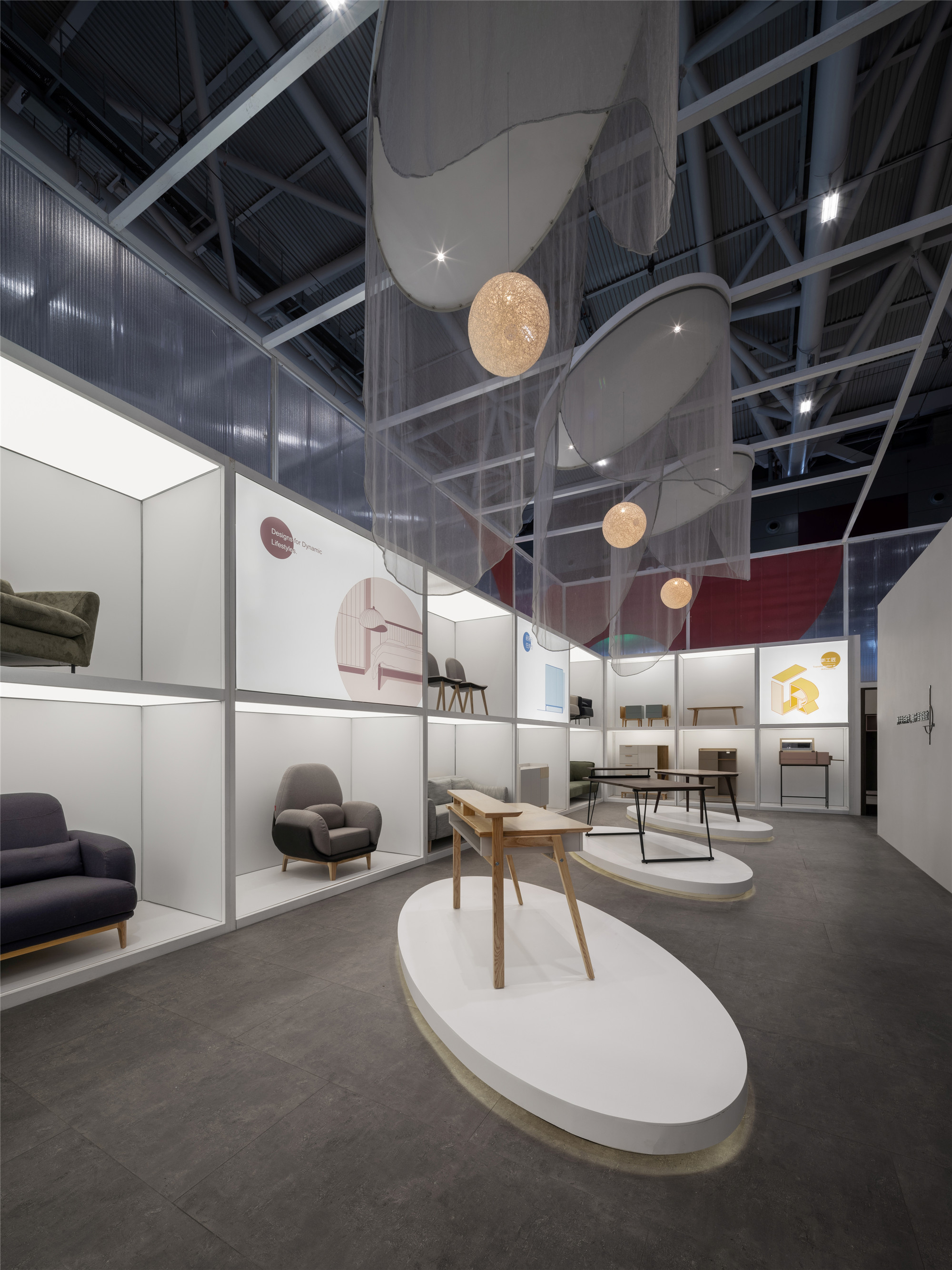 红苹果深圳国际家具展馆丨中国深圳丨竹工凡木设计研究室-4
