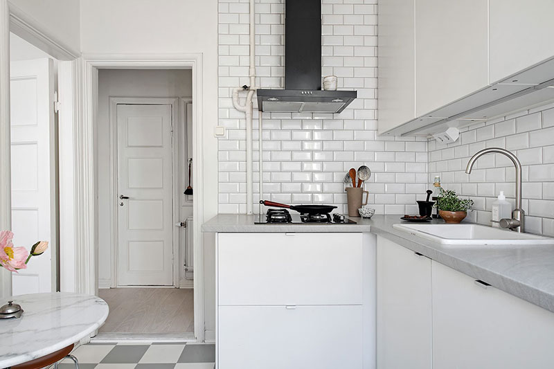 瑞典简约灰调一居室公寓-22