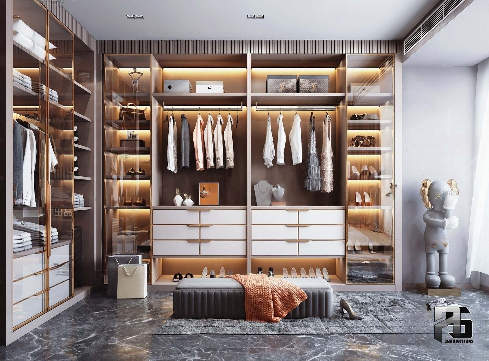 DRESSING ROOM 3D INTERIOR . MODERN STYLES 3-5