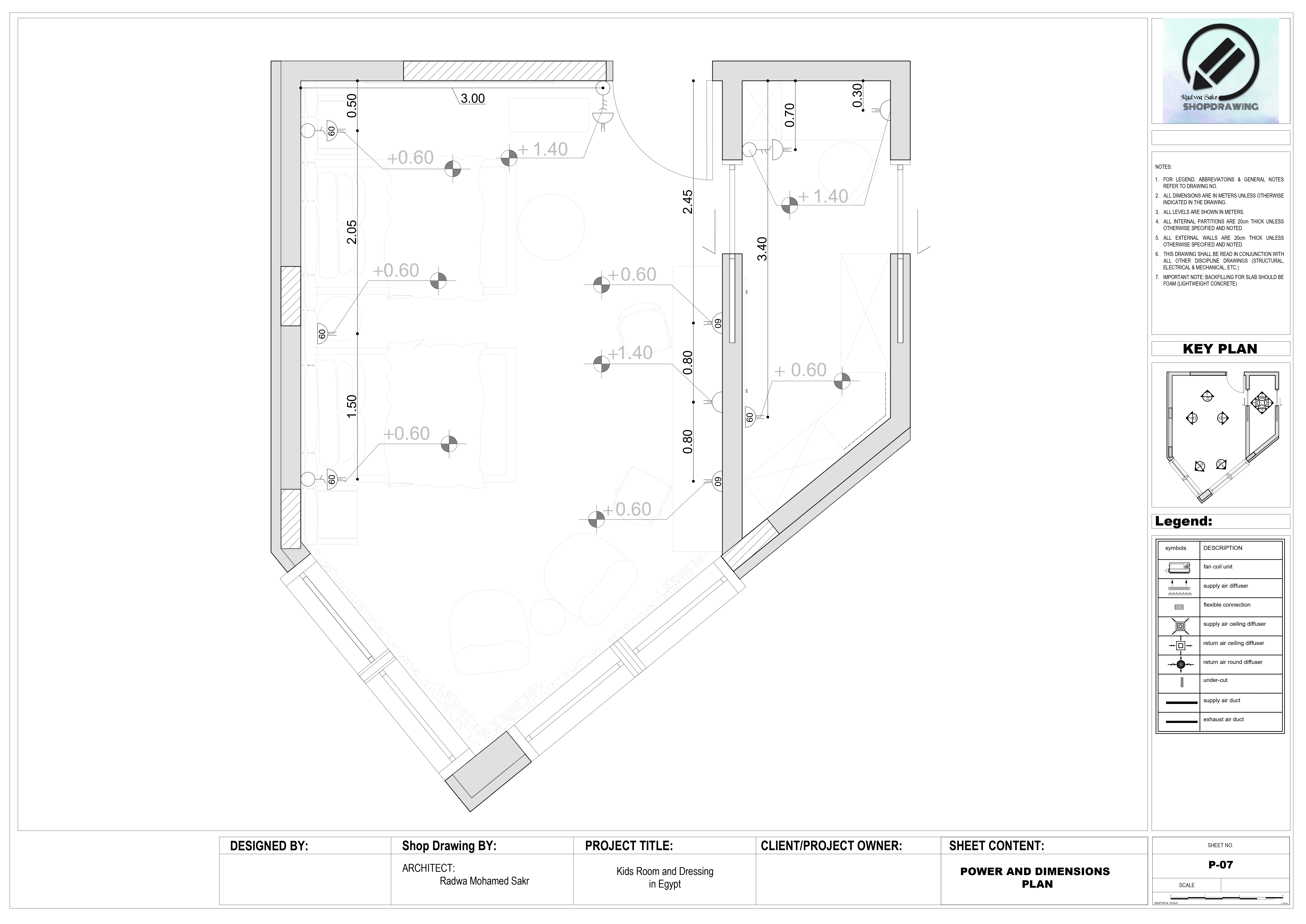 Shop Drawing For kids Room-7