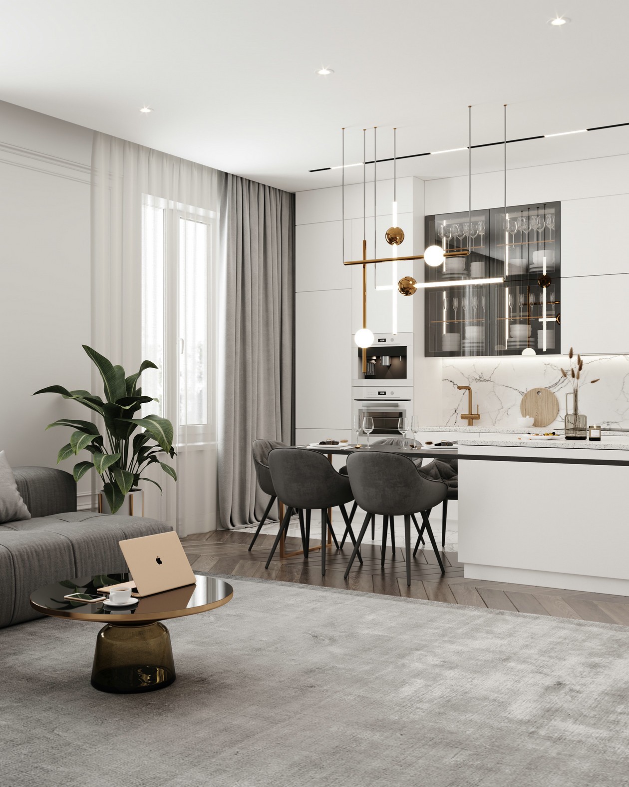 白+灰极简风，让空间更有“型”！-3