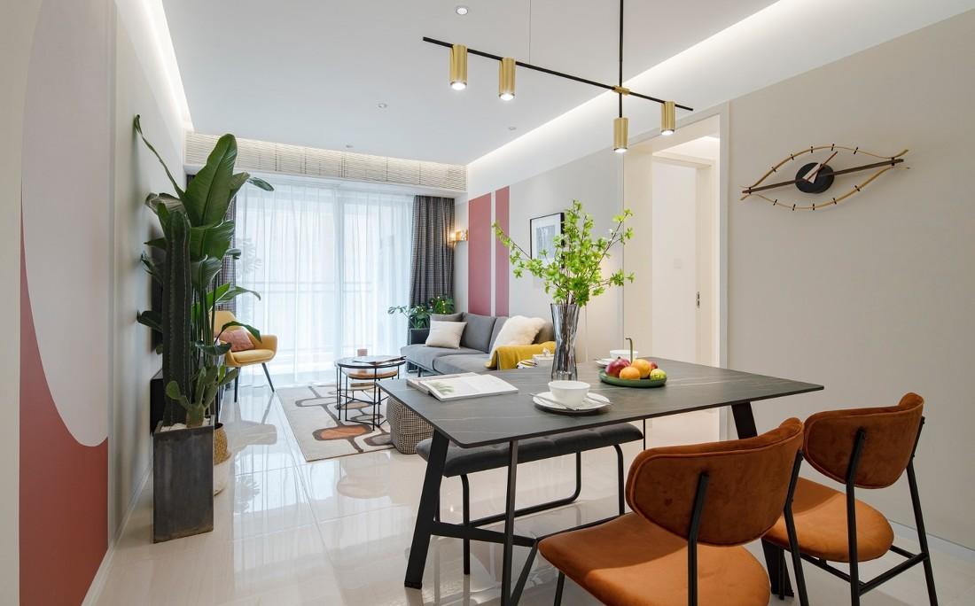 深漂女孩的梦幻家园 | 色彩缤纷的多功能空间设计-0