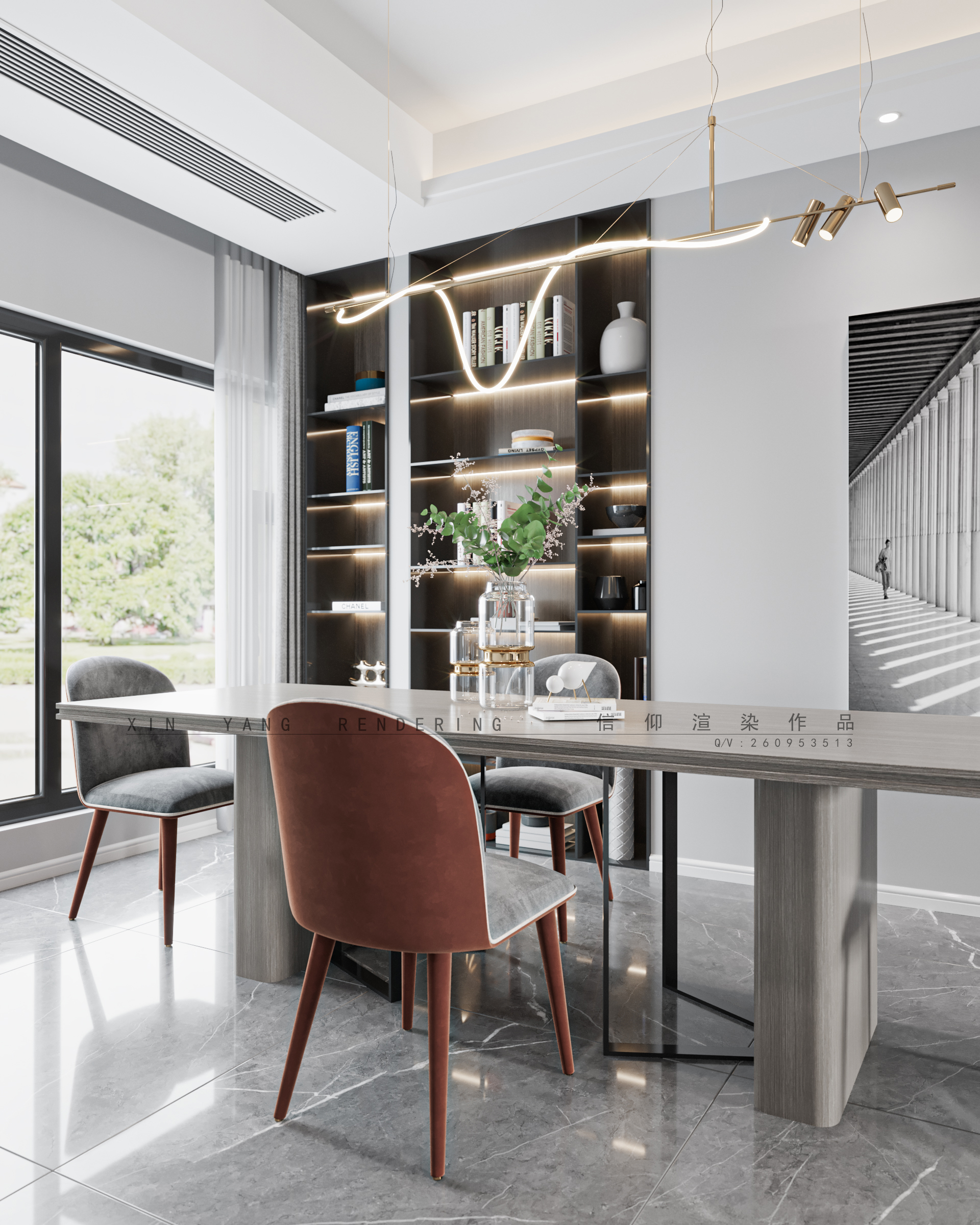 现代日常风格效果图设计-10