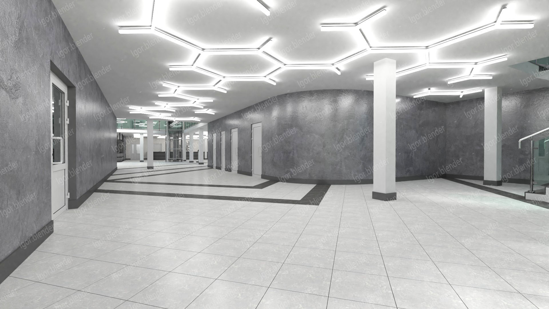 Интерьер выставочной зоны в стиле LOFT-3