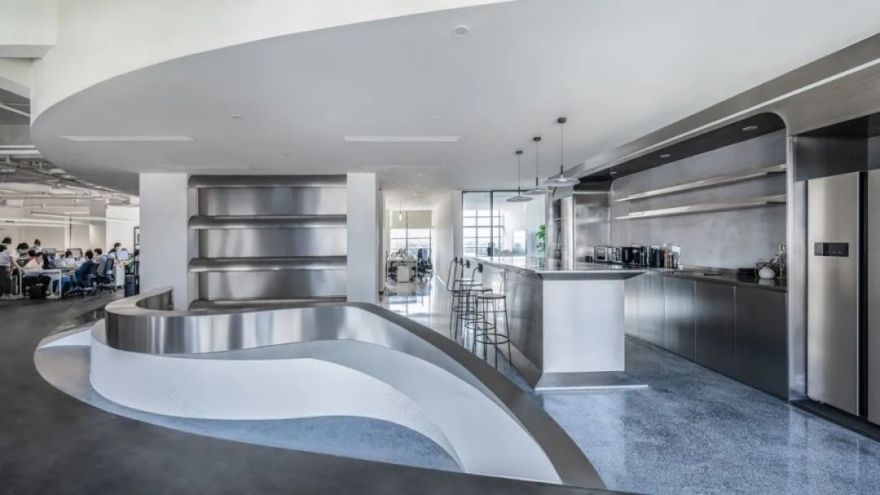 静谧时尚|灰色调办公空间-31