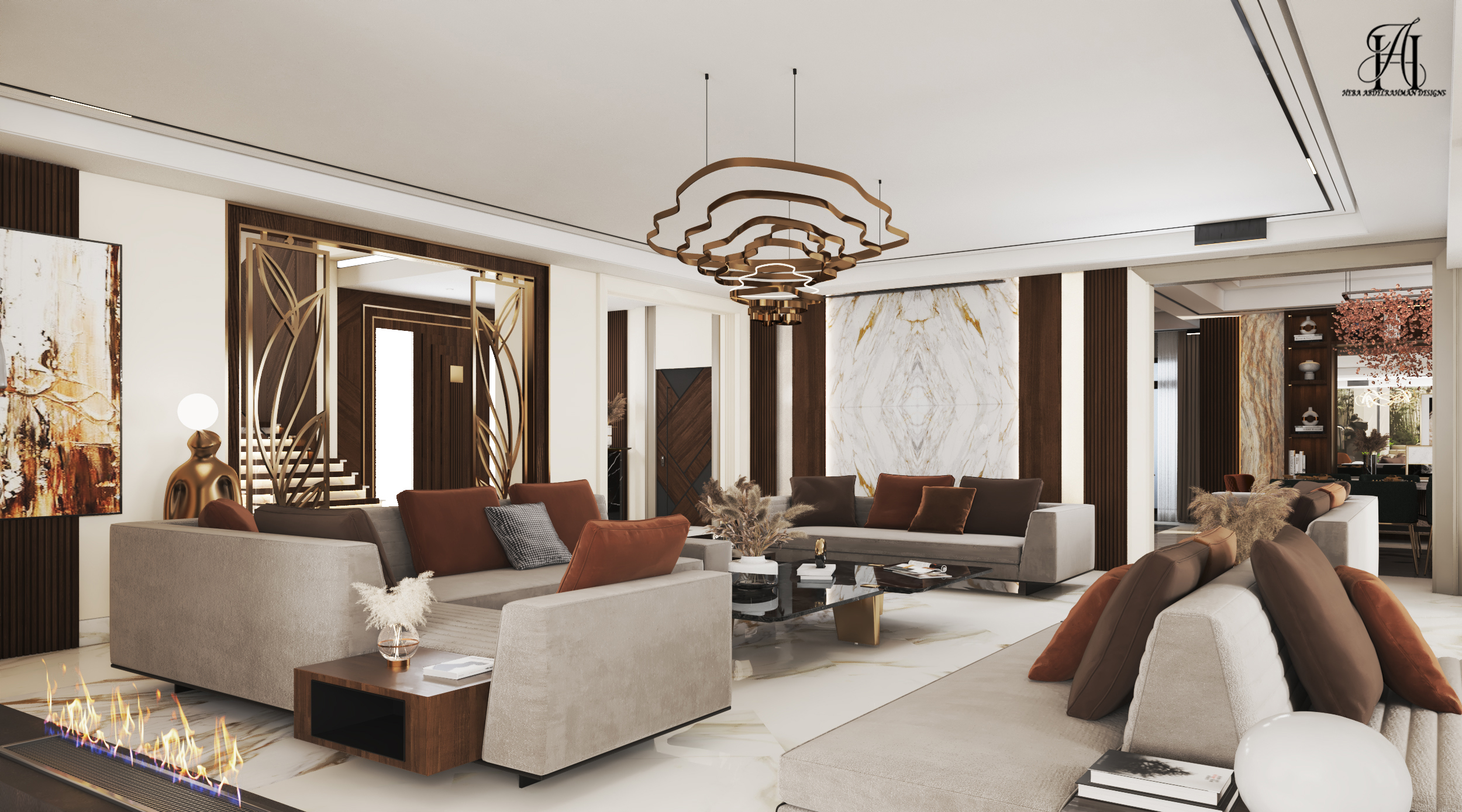 别墅一层丨埃及亚历山大丨dahab design-10