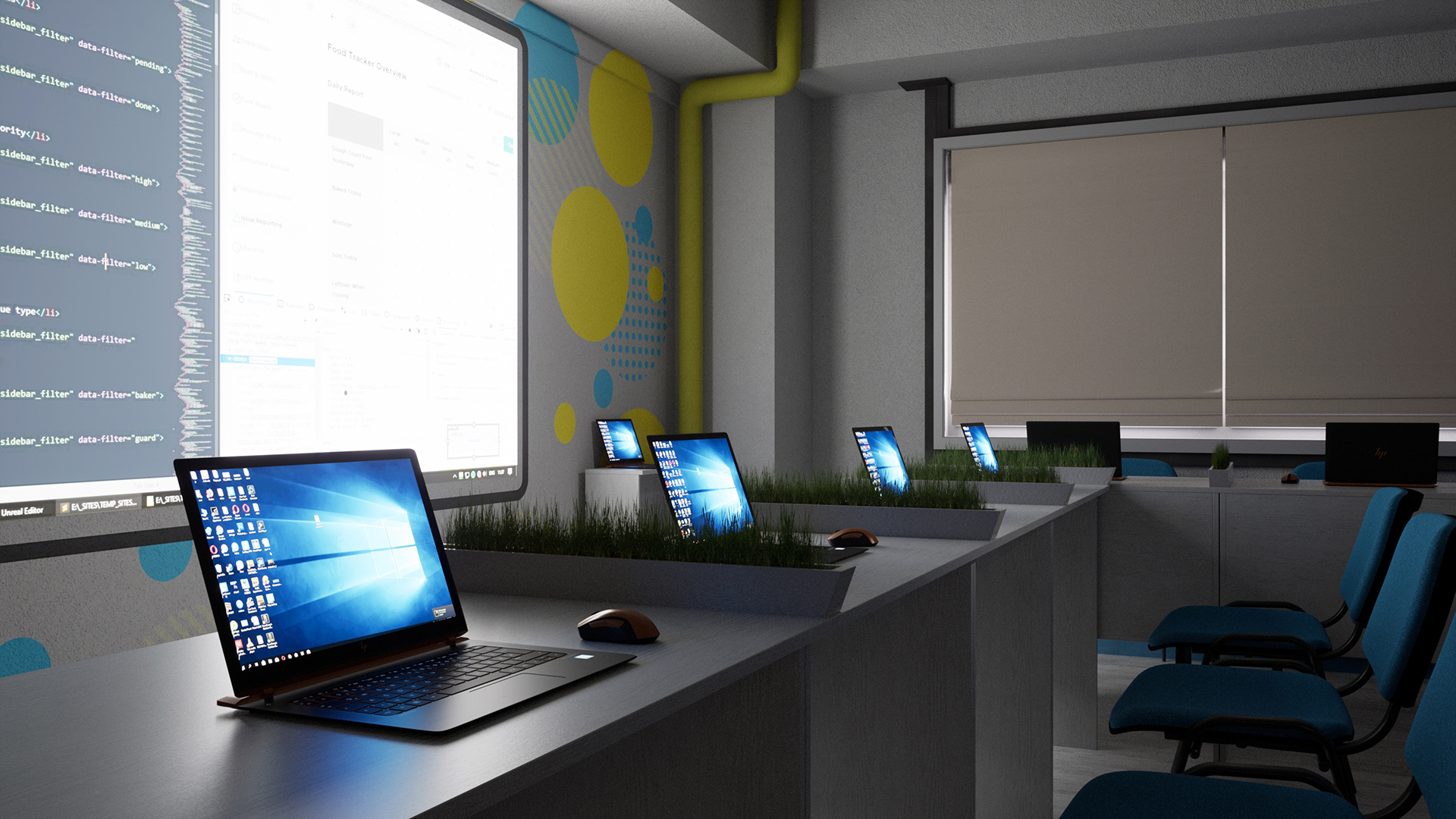 Programming School for Kids 教室设计-15