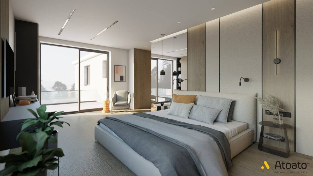 现代带SPA住宅室内设计-7