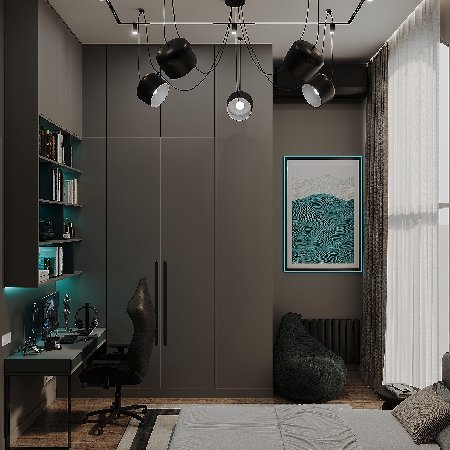 现代公寓室内设计丨亚美尼亚丨Nelly Manukian,toon.project-33