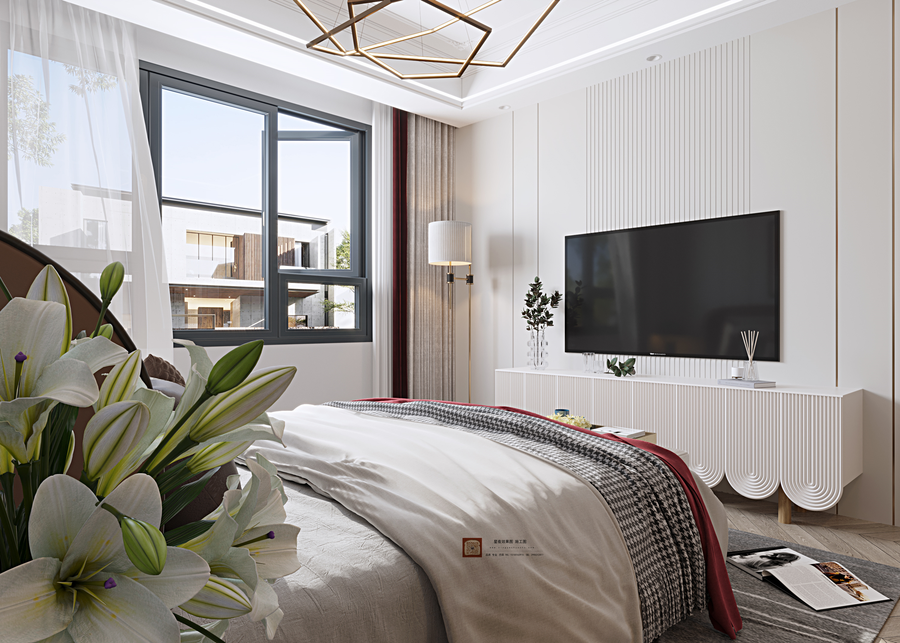 自然之美,简美式平层设计-21