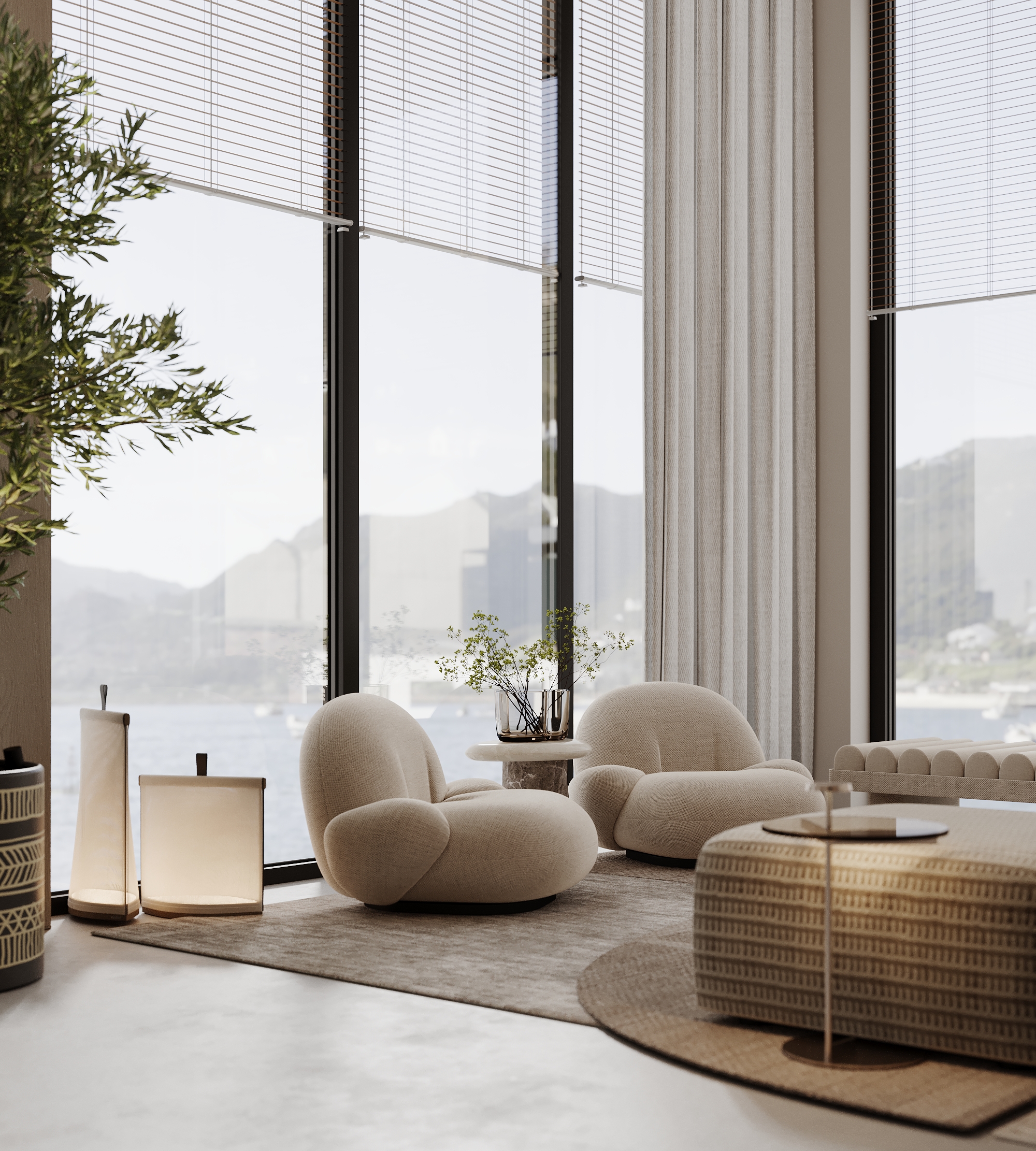 最简大厅设计丨阿联酋-14