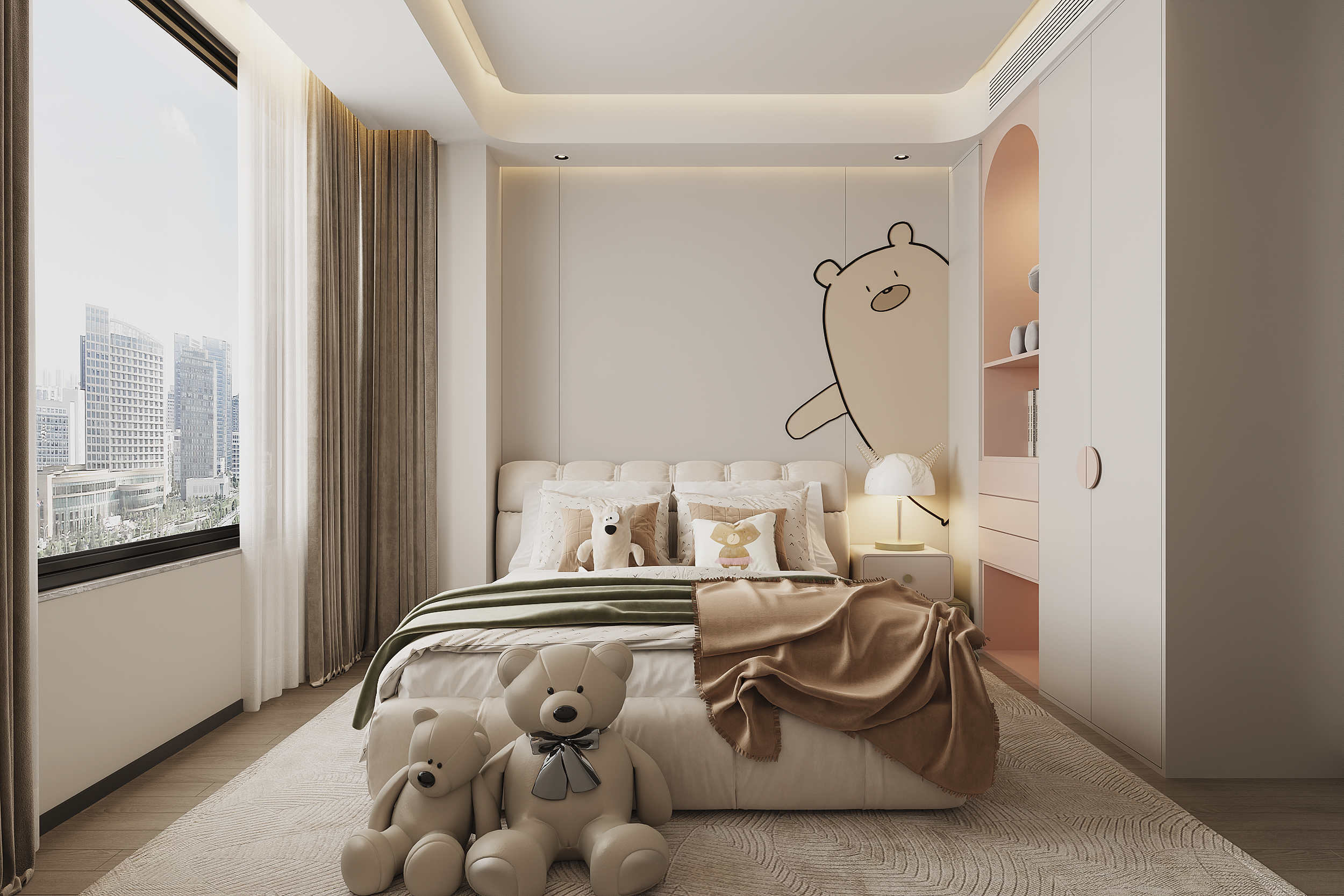 现代简约风格——家装 3D静态效果图-6