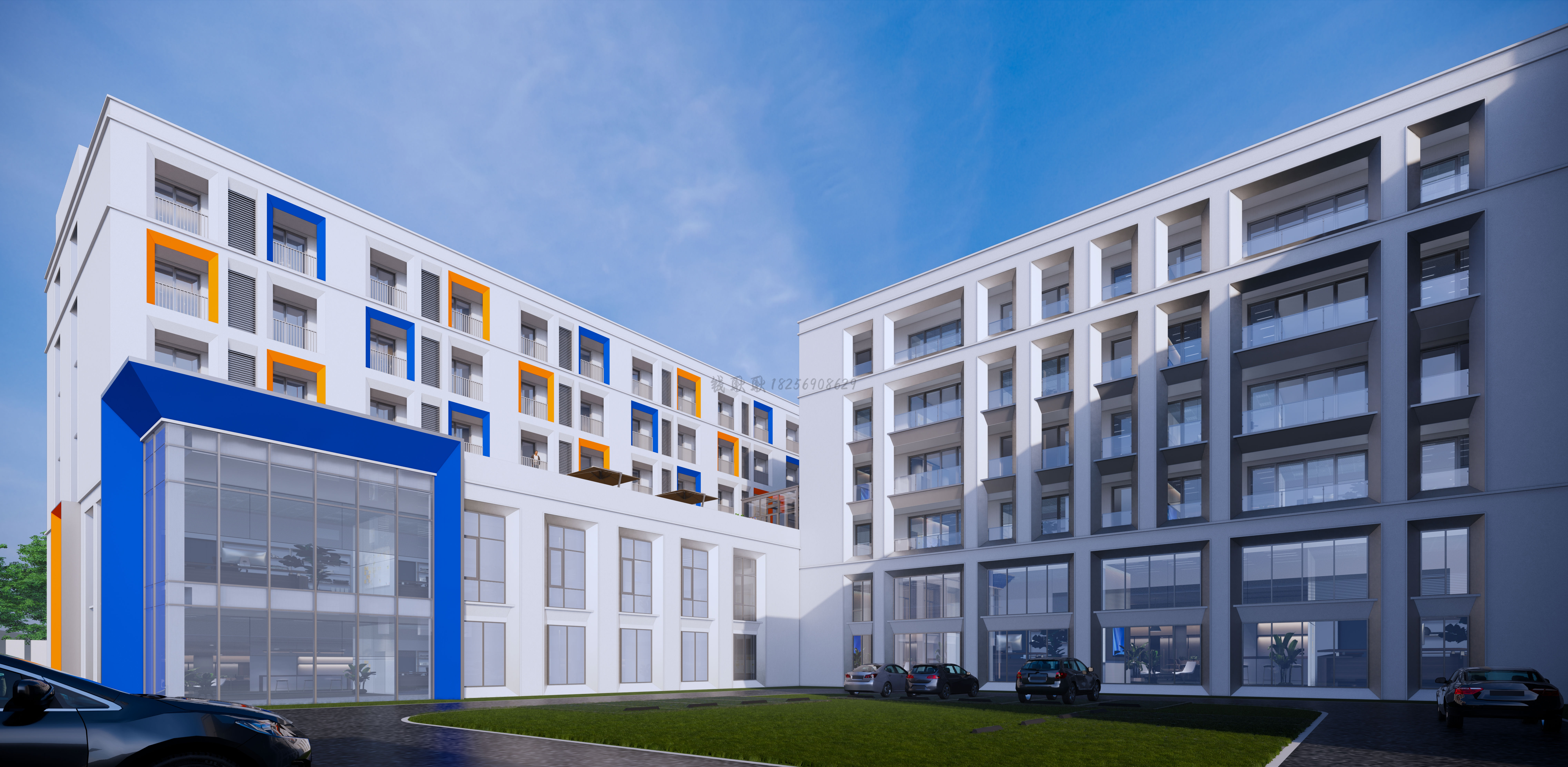 禾城装饰设计室外鸟瞰图-8