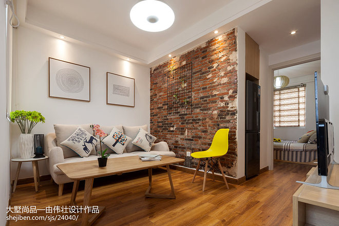 17万元二居50平米装修案例_效果图 - 50㎡公益老房改造· 为父女打造北欧宜居 - 设计本-11