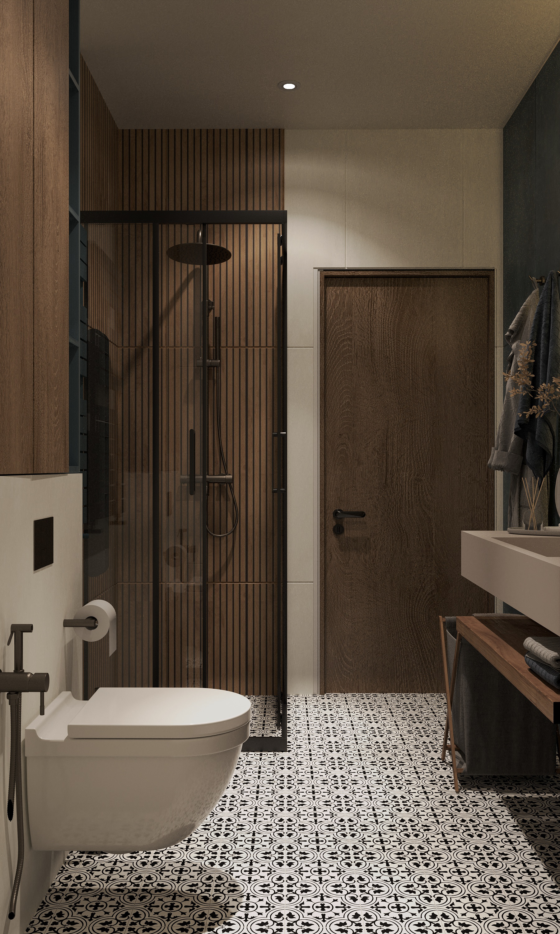 80m2 apartment in industrial style-21