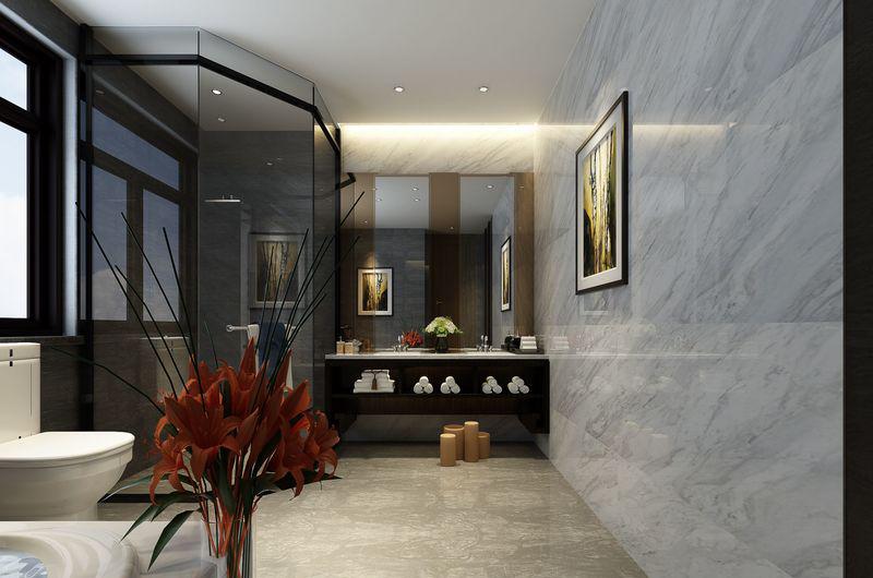 贵阳现代轻奢黑白灰别墅-91