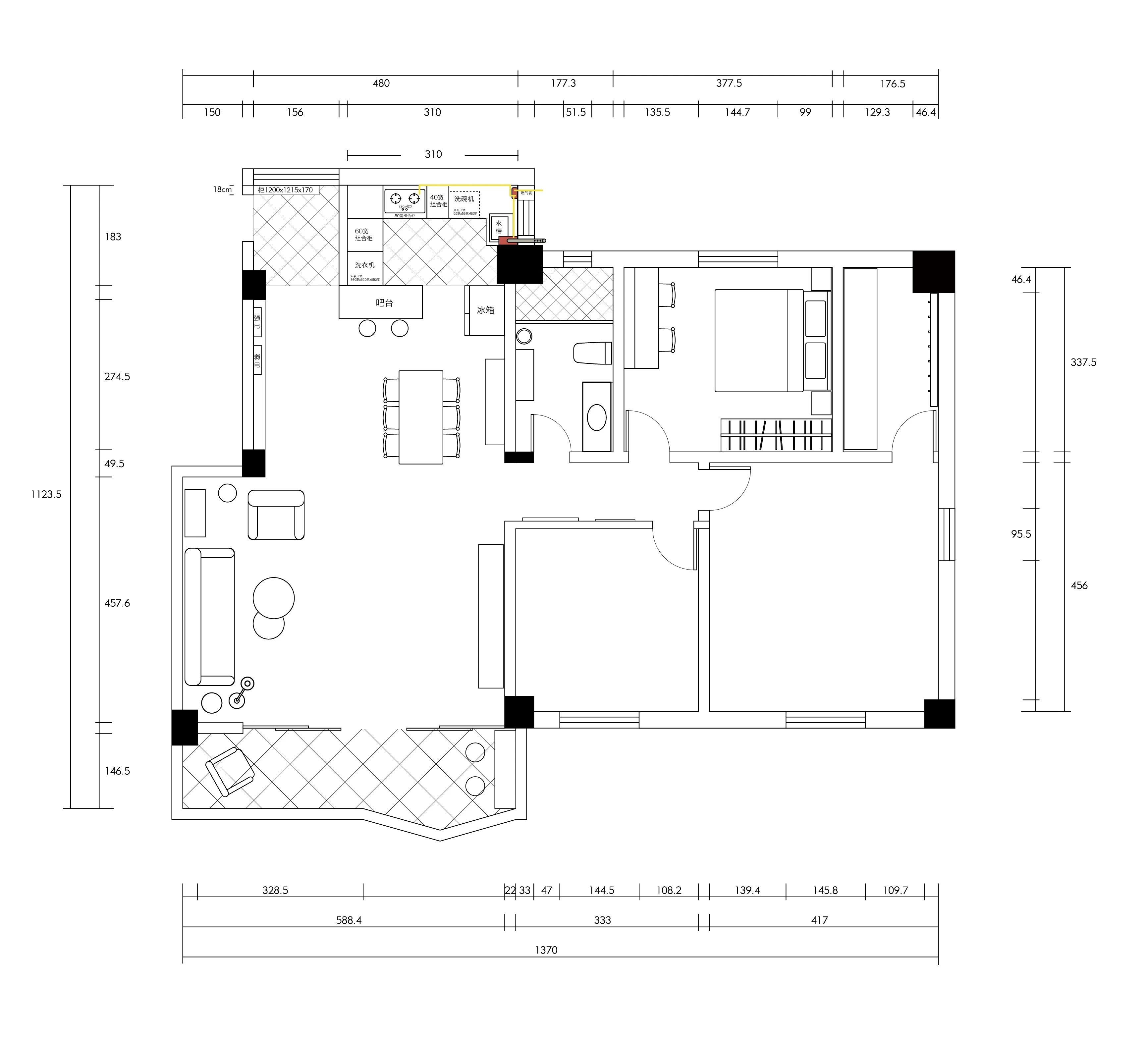 广州摄影师 35 万爆改 135㎡老洋房,实现居住摄影工作室双重功能-7