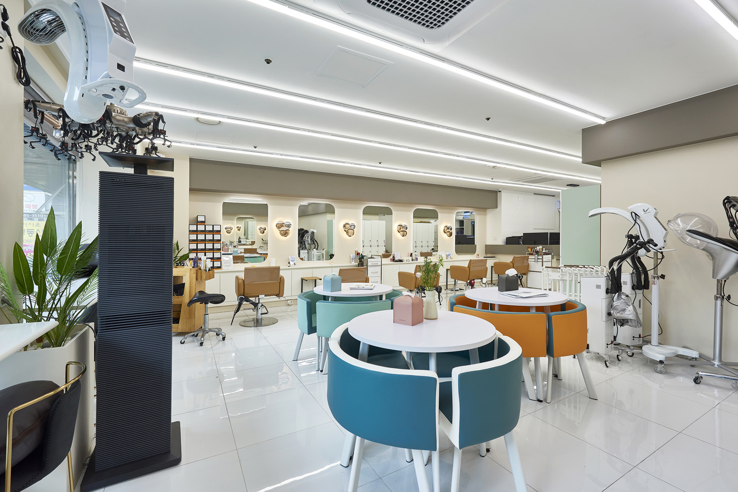 韩国 27 平极简美容室设计-12