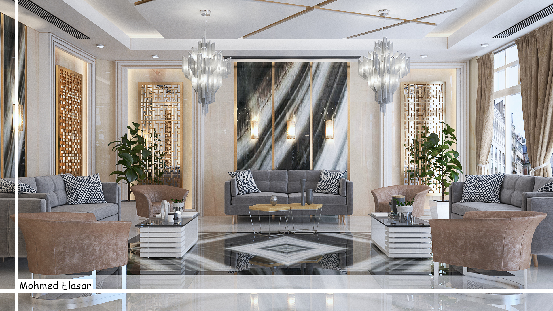 Modern Hotel 接待处设计-4