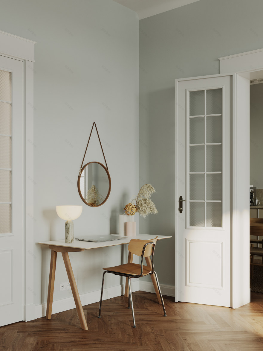 柏林公寓可视化呈现丨德国柏林丨Mosolova Valeria-9