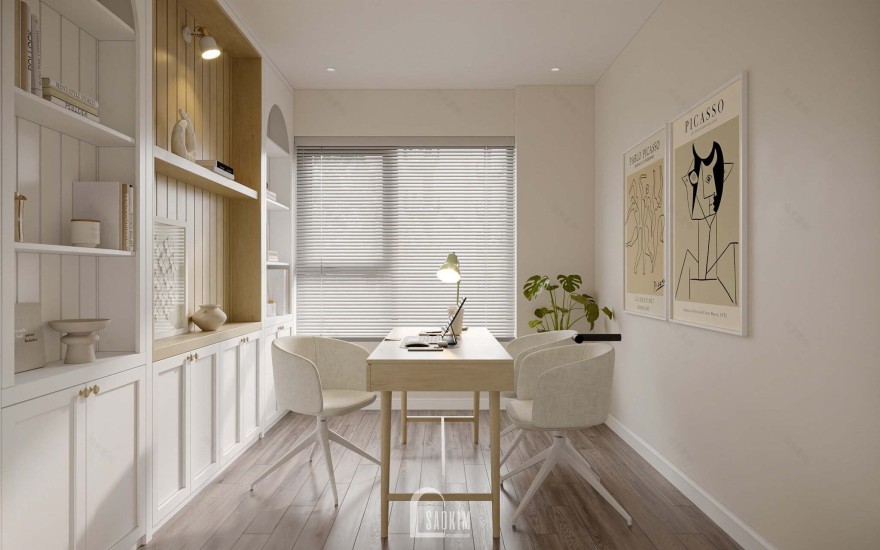 KoreanChic Style Apartment Interior-Vinhomes Ocean Park-17