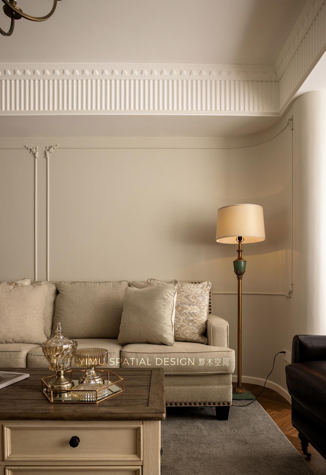 复古美式田园四室两厅设计-18